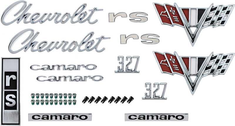 OER | Chevrolet Camaro Parts | Emblems and Decals | Exterior Emblems |  Exterior Emblem Kits | OER