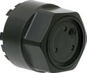 1962-87 Camaro, Nova, Firebird, Regal; Alloy Wheel Center Cap ; Black ; Zero Offset Wheel; Each