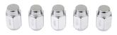 1964-73 Mustang Rally Wheel Acorn Lug Nut Set ; Chrome ; 5 Piece Set