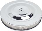 Chrome Air Cleaner; 14" x 3" Filter Element; Low Profile 