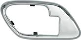 1995-2002 Chevy, GMC Pickup, SUV: Inner Door Handle Bezel; with Manual Door Locks; Chrome; LH Driver Door