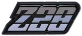 1980-81 Camaro Z28; Fuel Door Emblem; Silver; with Hardware; GM Licensed