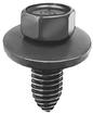 Bolt, 3/8-16 X 1" Pointed Tip With Free Spinning Washer, Black Phosphate