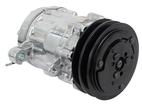 Sanden 706 Style "Peanut" A/C Compressor w/ 2-Groove V-Belt Clutch Pulley - Polished Finish - SD7B10
