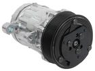 Sanden 706 Style "Peanut" A/C Compressor w/ 8-Rib Serpentine Clutch Pulley - Polished Finish - SD7B10