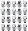7/16"-20 Early Design High Crown Chrome Acorn Style Lug Nut; Set of 20