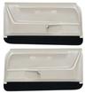 1968 Firebird Molded Door Panels; Deluxe Interior; Pearl Parchment; Pair