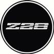 Wheel Center Cap Decal; Silver Z28 Logo; 2 1/2" Diameter