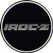 Wheel Center Cap Decal; Silver IROC-Z Logo; 2 1/2" Diameter 