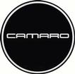 1982-2002 Camaro GTA Wheel Center Cap Emblem; 2-1/8"; Chrome logo with Black Background 