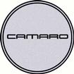 1982-2002 Camaro GTA Wheel Center Cap Emblem; 2-1/8"; Black logo with Silver Background 
