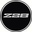 1982-2002 Chevrolet Z28 Wheel Center Cap Emblem; GTA Wheel; 2-1/8"; Silver with Black Background 