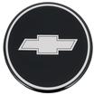 Wheel Center Cap Emblem; with Chrome Bow Tie; Black Background; 2-15/16"; with R15 Wheel 