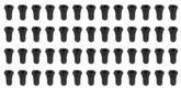 1959-73 GM; Door Frame Weatherstrip Plug Set; 52 Piece Set