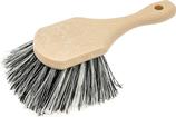 Wash Brush Gentle Bristles 8" Handle Grey/White