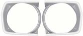 1970-72 Plymouth A-Body Headlamp Bezels; Argent Silver; Pair