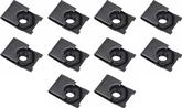 J-Type Clip Nut Set, Fits 5/16-18 bolts, Black Phosphate Coated, 10 Piece Set