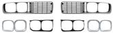 1973-74 Dodge Charger Grill Set ; Silver