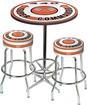 Table & Stool Set - Mopar 440 Super Commando - Chrome Base Table With Foot Rest & 2 Stools; Style 9