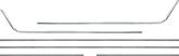 1968-69 Camaro; Door Panel Molding Set; Coupe; Deluxe Interior; 6 piece