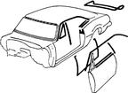 1968 Camaro Coupe w/Deluxe Interior & Outer Door Molding Weatherstrip Kit w/OEM Style Windowfelt Kit