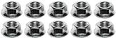 Serrated Self locking Hex Nut, #10-24 Thread Size, 10 Piece Set