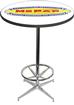 1948-53 Style Mopar parts And accessories Logo Pub Table With Chrome Base And Foot Rest