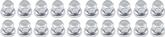 7/16"-20 Chrome Lug Nut for Factory GM Aluminum Wheel - Set of 20 - Service Replacement