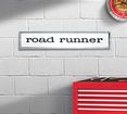 Photorealistic Metal Sign; Road Runner Logo; Measures 20" X 4" 