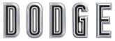 1967 Charger, Coronet; DODGE Hood Emblem; Mopar Licensed; 5 Piece Set