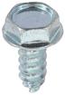 Tapping Screw; Hex Washer Head; #10-18 x 1/2" Long; Bright Zinc; Each