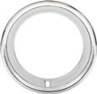 Rally Wheel Trim Ring; 15" - 2-1/4" Deep; Square Lip; Stainless Steel; for Reproduction Rally Wheels
