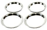 16" Stainless Steel 1-1/2" Deep Round Lip Rally Wheel Trim Ring Set for Reproduction Wheel Only
