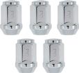 12MM X 1.50 Chrome Enclosed Acorn Nuts - Snowflake Wheels - 1 Set (5 Pcs) Per Wheel